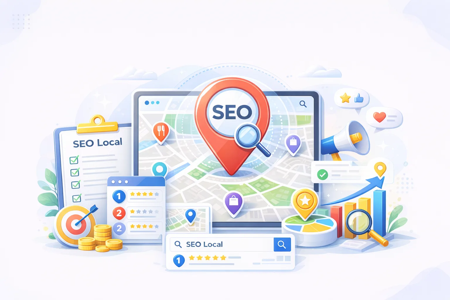 Plan d'action SEO local construit par RM Codex Digital