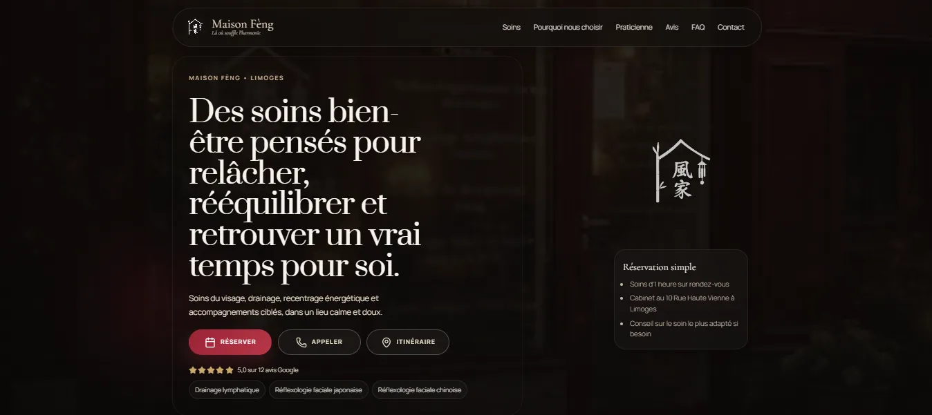 Capture du projet Maison Feng